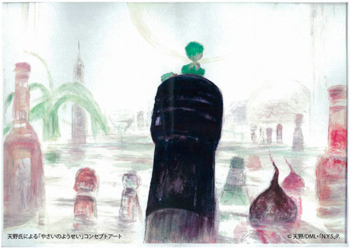 天野氏による「やさいのようせい」コンセプトアート